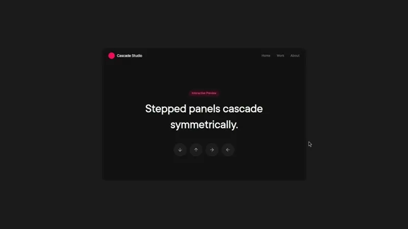 Cascade Page Transition