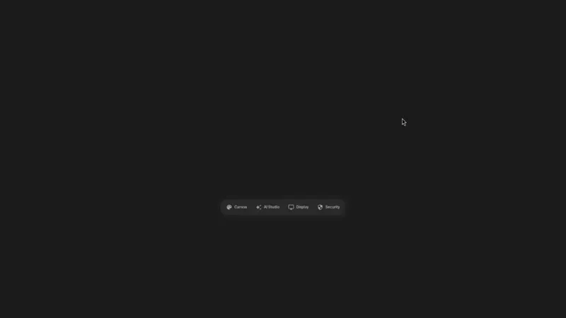 Floating Dock Menu