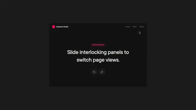Interlocking Page Transition
