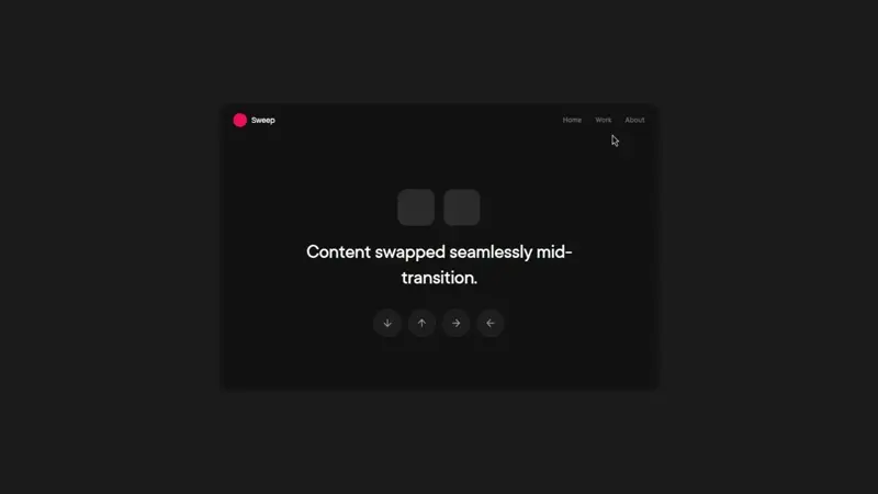 Sweep Page Transition